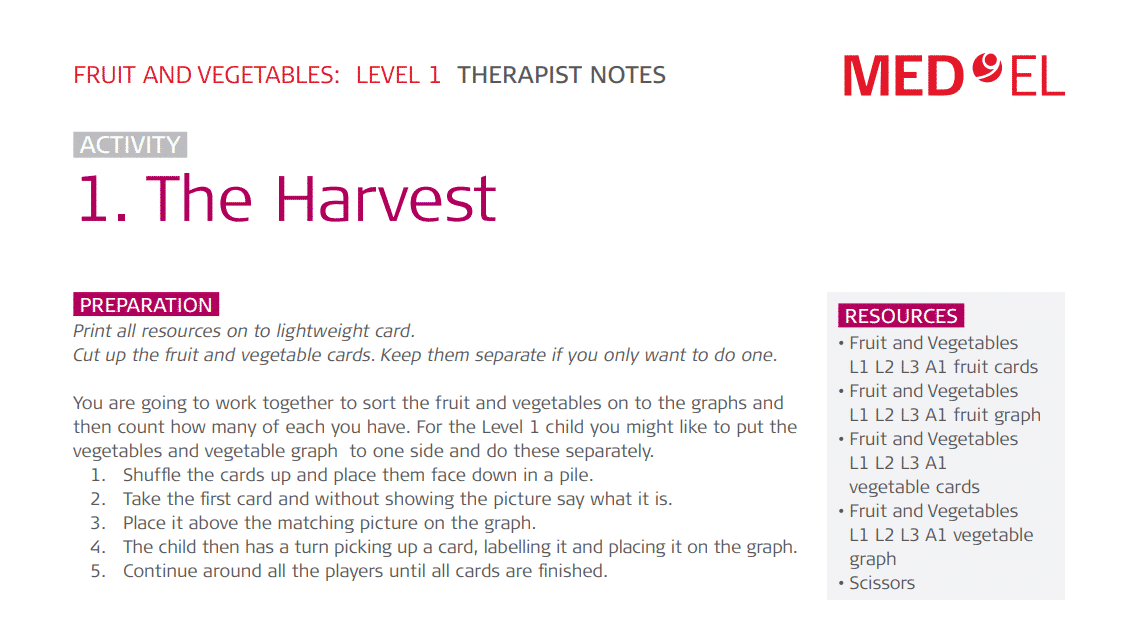 the harvest- therapist notes