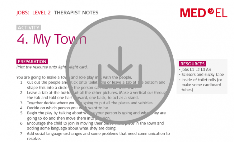 Jobs - Speech therapy professional lesson kit for children Lesson Kitt 22 download
