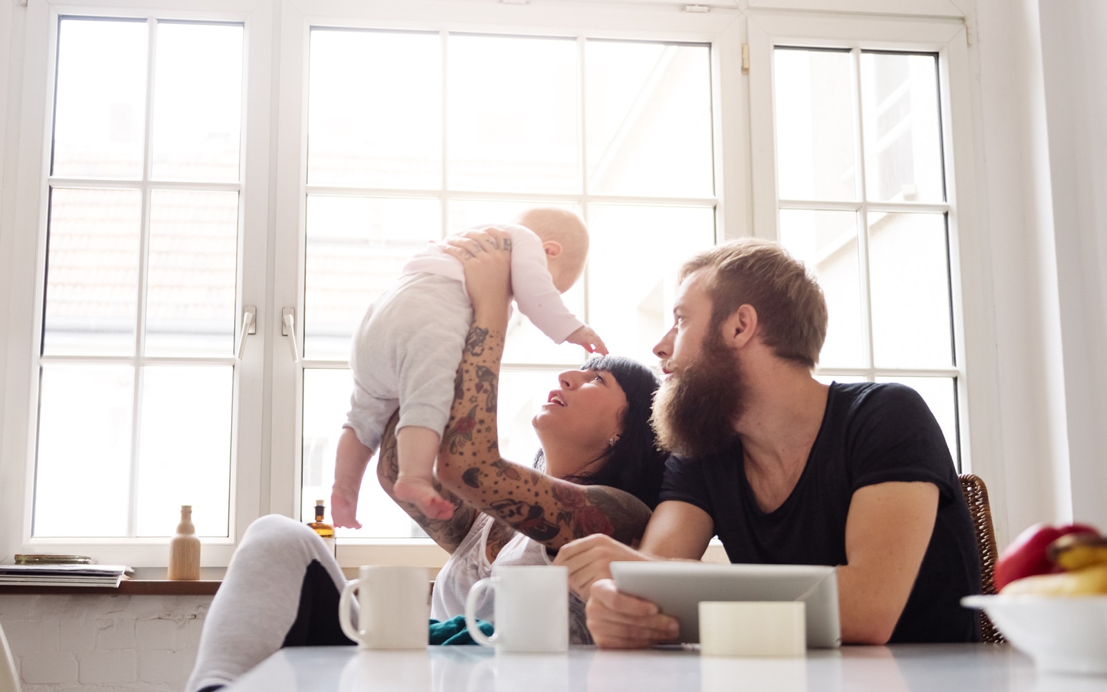 Baby with hearing loss