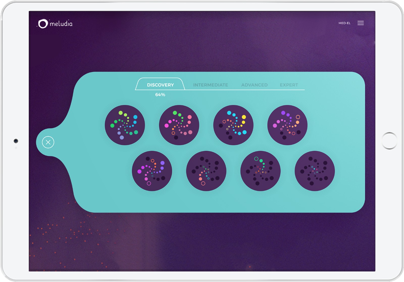 Each Meludia module has 8 stars