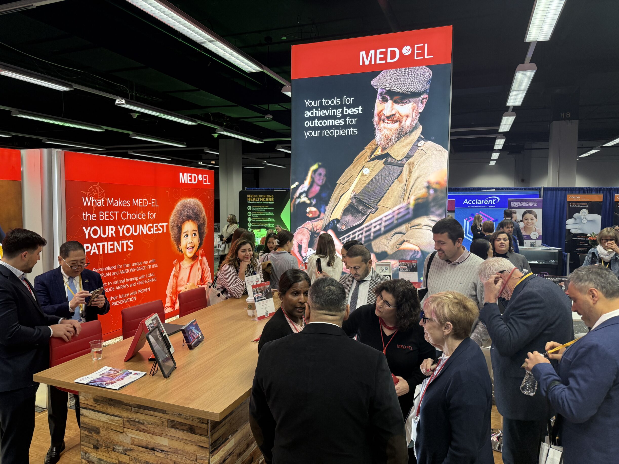 MED-EL's booth during ACIA