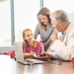 clinician and recipient speaking about the user experience